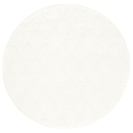 Safavieh 8 x 8 ft. Natura 310A Hand Tufted Round Area Rug, Ivory NAT310A-8R